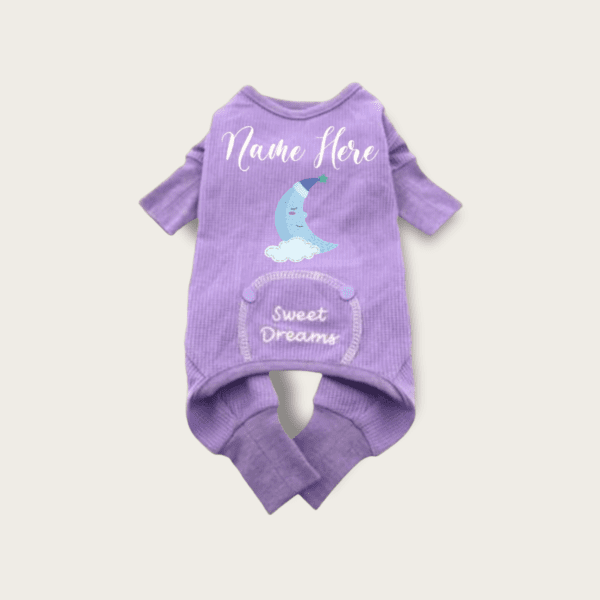 Custom Purple Moon Dog Pajama