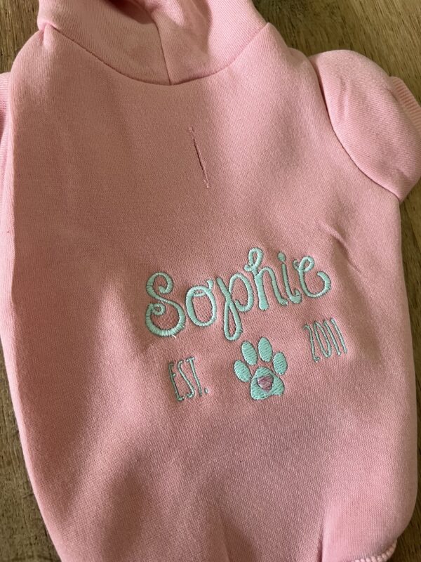 Embroidered Birthdate Hoodie - Image 2